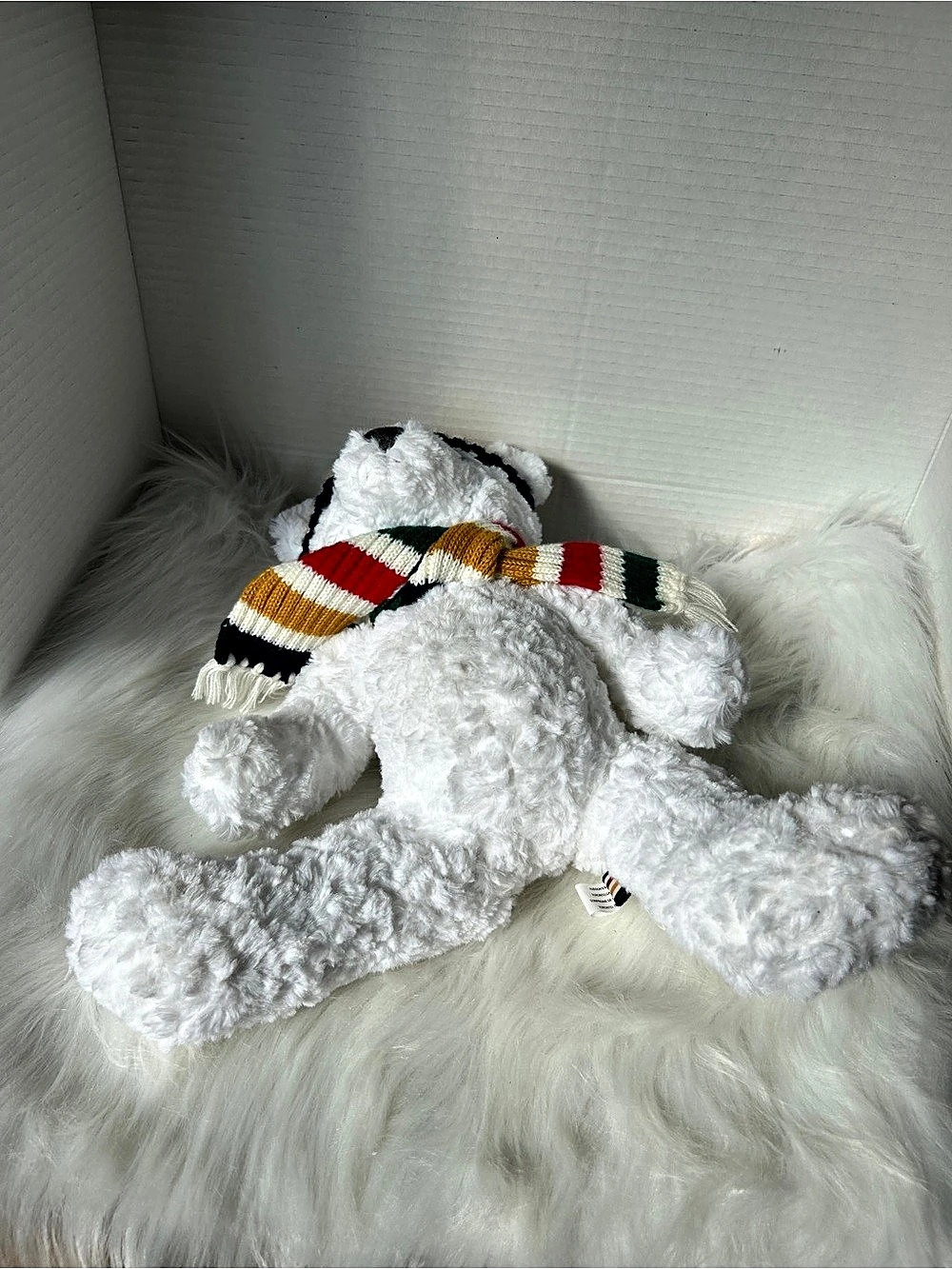 Hudson's Bay Company Striped Holiday Bear Plush - Picture 4 of 6